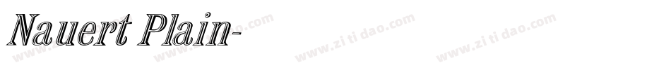 Nauert Plain字体转换